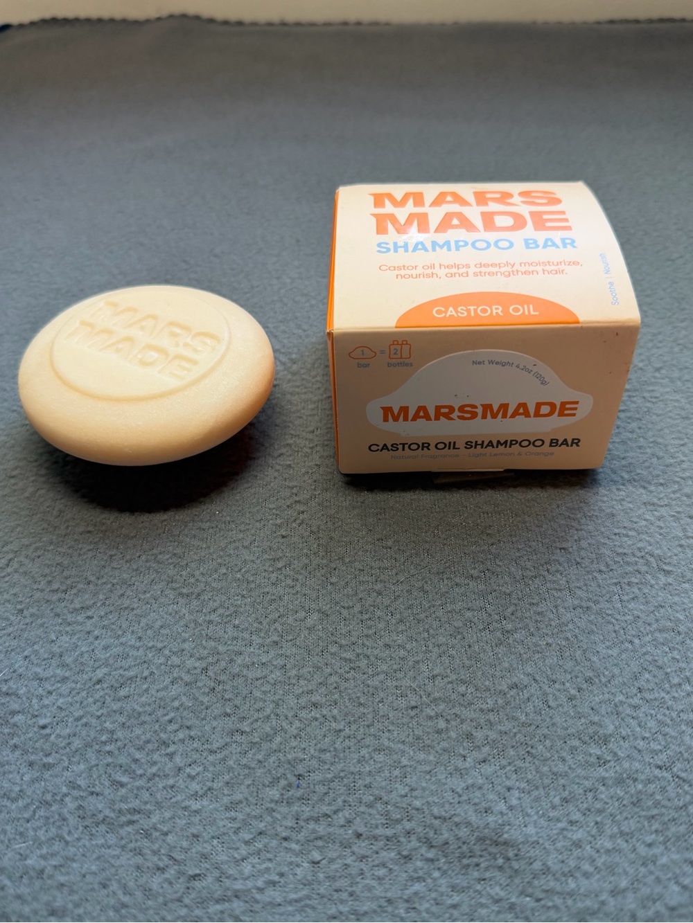 Marsmade Castor Oil Shampoo Bar - Hydrating & Moisturizing